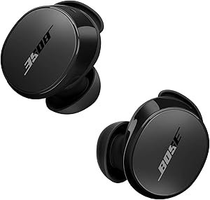 Bose QuietComfort Bluetooth Earbuds, True Wireless Earbuds with Active Noise Cancellation and Mic, Deep Bass, IPX4 Rating, Up to 8.5 Hours of Playtime, Black