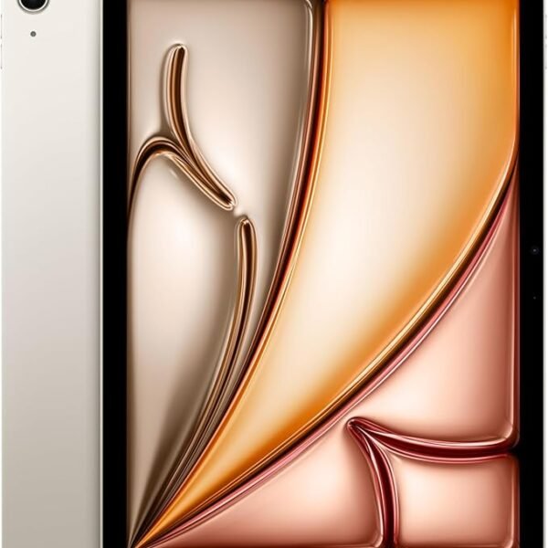 Apple iPad Air 11-inch with M3 chip Built for Apple Intelligence, Liquid Retina Display, 256GB, 12MP Front/Back Camera, Wi-Fi 6E, Touch ID, All-Day Battery Life — Starlight