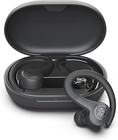 JLab Go Sport+ Wireless Workout Earbuds Featuring C3 Clear Calling, Secure Earhook Sport Design, 35+ Hour Bluetooth Playtime, and 3 EQ Sound Settings