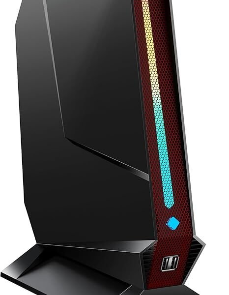 T1-Pro Mini Gaming PC Core i9-13900HK/RTX4060 8G GDDR6, Gaming Computer 32GB RAM DDR5, 1TB PCIe4.0 SSD, Adjustable RGB Light, WiFi6E/BT5.3/2.5G LAN 4K@60Hz Win11 Pro High-Performance Desktop PC