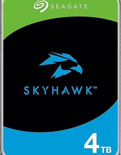 Seagate Skyhawk 4TB Video Internal Hard Drive HDD – 3.5 Inch SATA 6Gb/s 64MB Cache for DVR NVR Security Camera System with Drive Health Management and in-House Rescue Services (ST4000VXZ16/016)