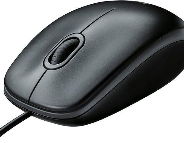 Logitech B100 Wired Mouse for Computer and Laptop, USB Corded Mouse, Right or Left Hand Use - Black