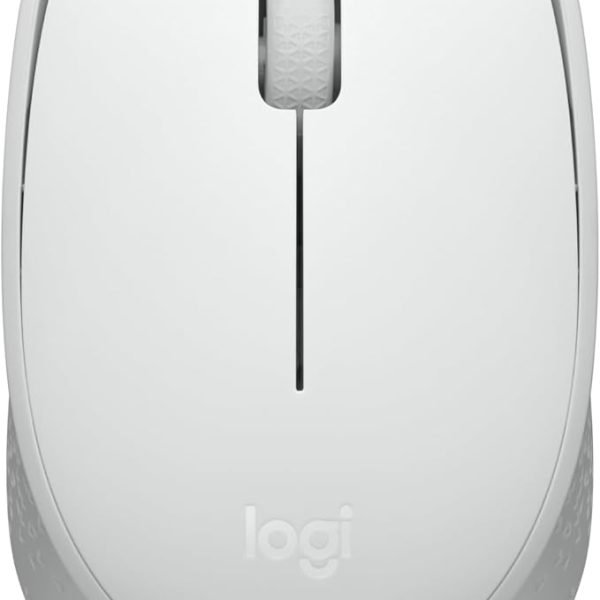 Logitech M170 Wireless Mouse for PC, Mac, Laptop, 2.4 GHz with USB Mini Receiver, Optical Tracking, 12-Months Battery Life, Ambidextrous - Off White